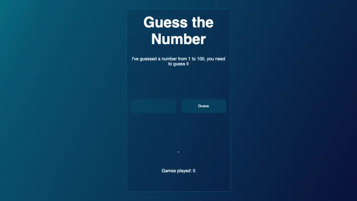 GuessTheNumberGame